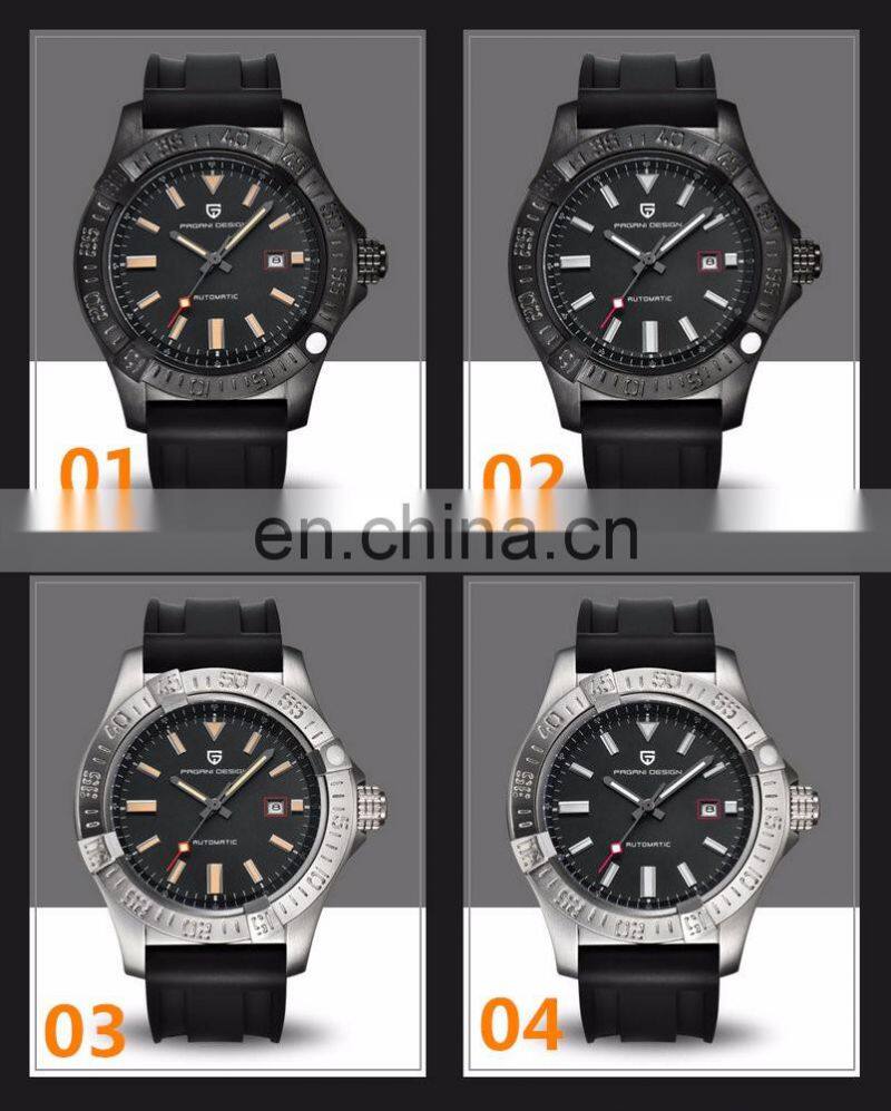 Pagani Design 1627 Multi Language Men Automatic Watch With Gift Box Warranty Card