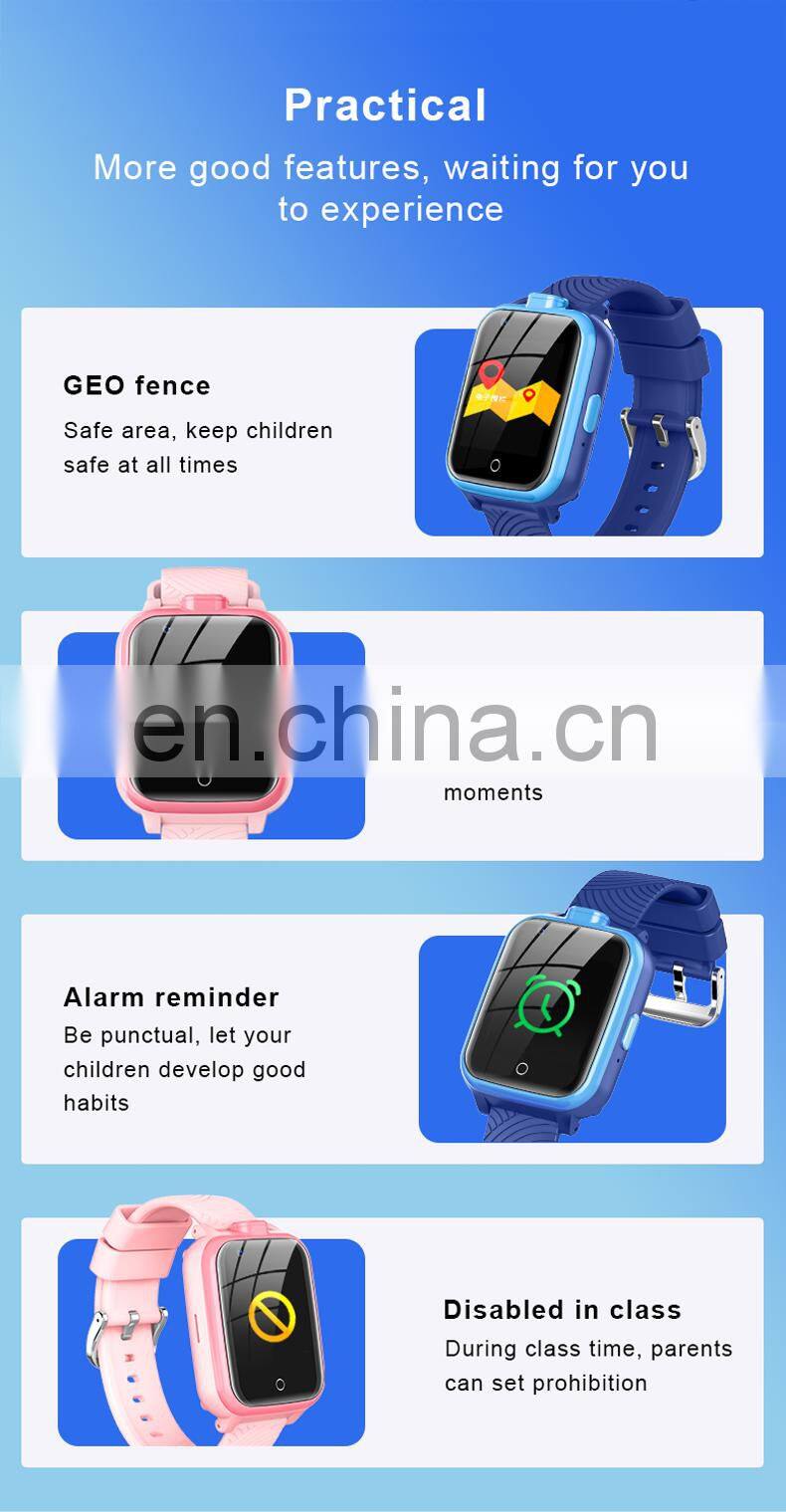 2021 SOS anti-lost alarm clock remote monitor smartwatch mobile phone watch kids 4G LTE GPS Smart Watch