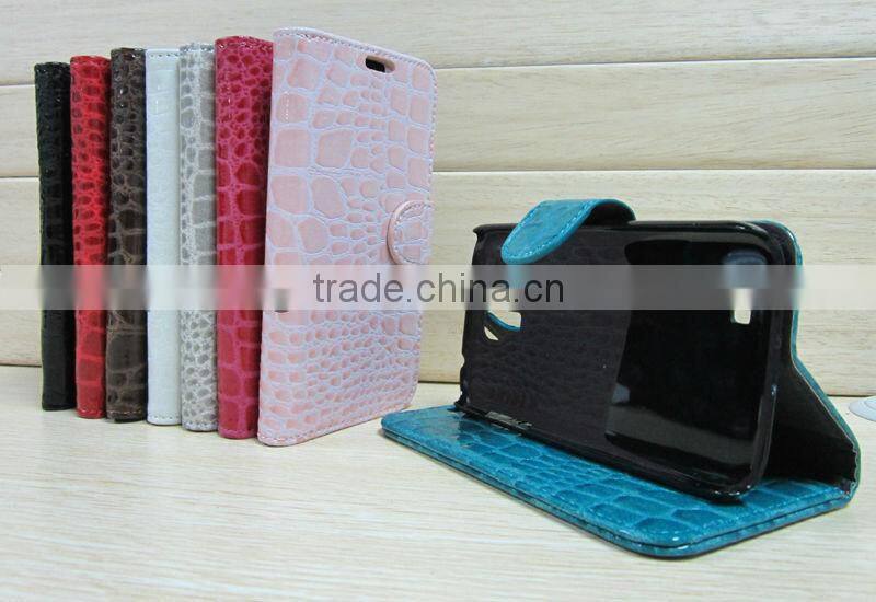 Card Slot Croco Leather Case for samsung galaxy s4/i9500