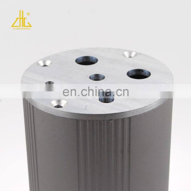 Black anodized CNC aluminum extrusion profile large aluminium heat sink enclosure