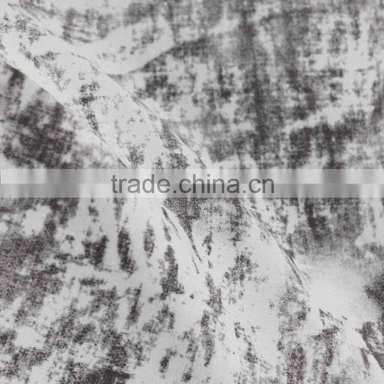 100% linen printed fabric for dress