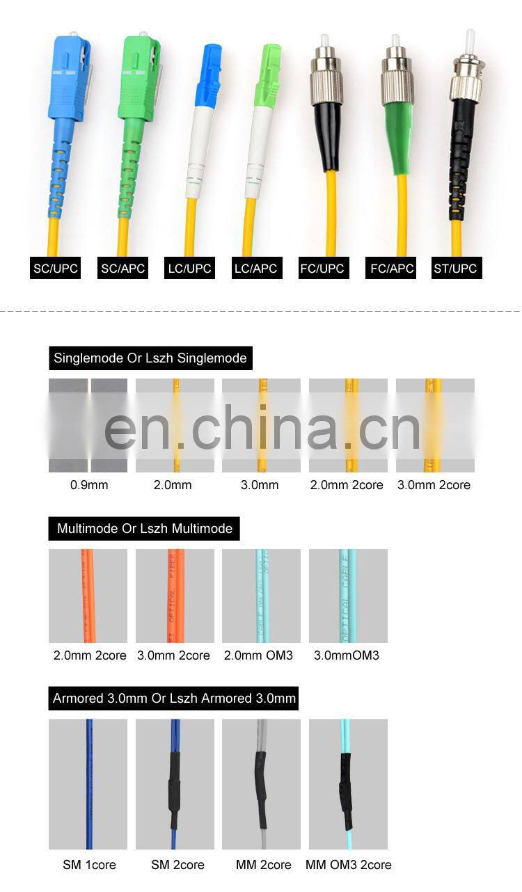Rose Red Color Multimode Duplex Dual OM1 OM2 LC to LC 3m MM Optical patch cord
