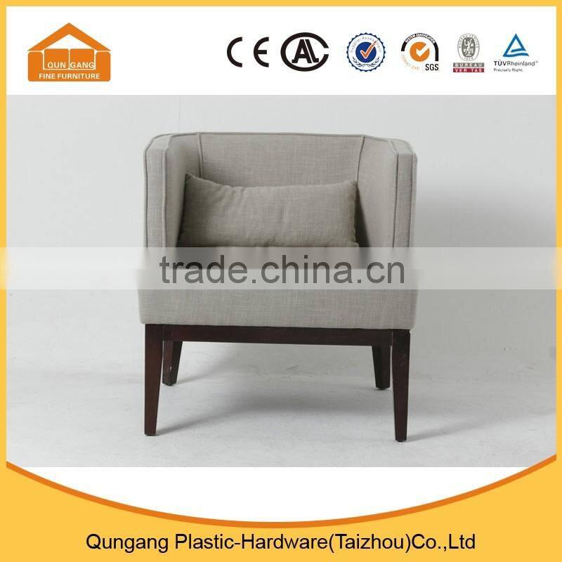 modern design wooden low back round lounge sofa chair