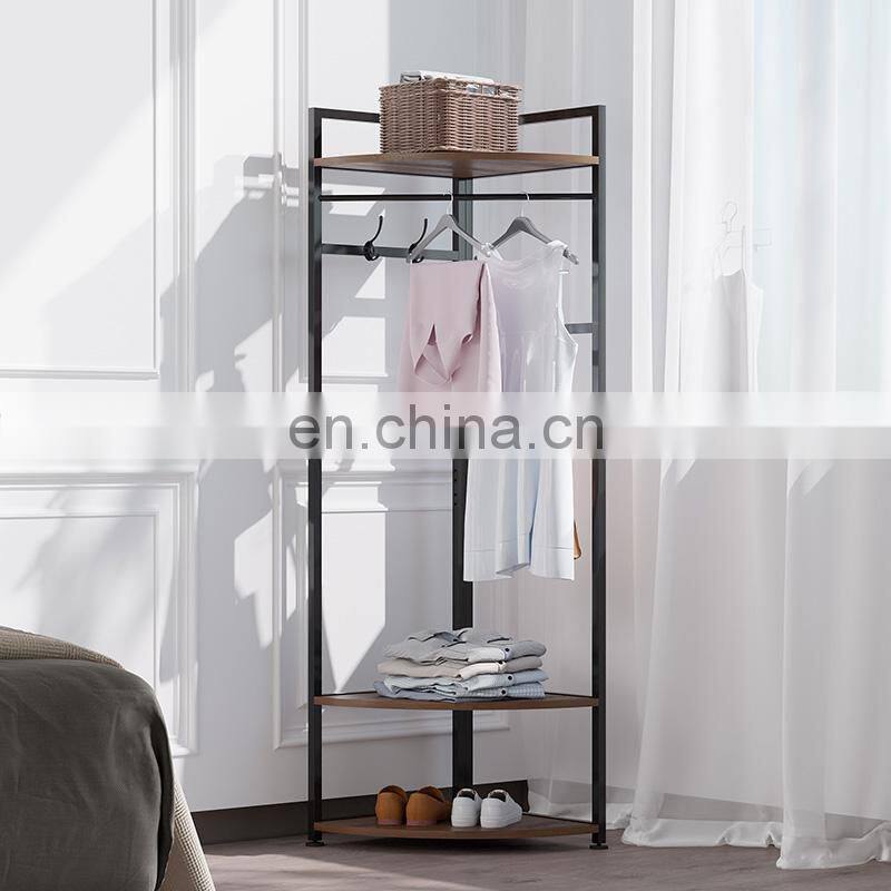 New Design Portable Hall Metal Wrought Iron 10 Hooks Entryway Coat Hanger Tree Hat Rack Stand