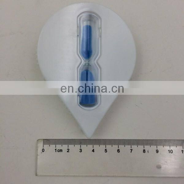 Cute Promotion Water Drop Shape 5 Minutes Custom Plastic Sand Timer with Sucker