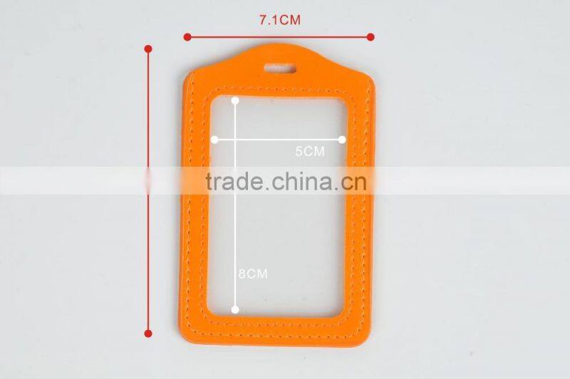 Plastic id card badge holder