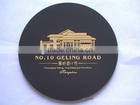 lace PVC rubber placemats and coasters, plastic silicone lace mat