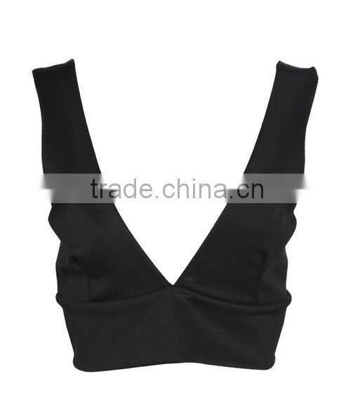 2015 china manufacturer customized the latest design plunge scuba sport bralet top