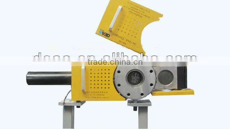 plate type screen changer for melt filtration in plastic extrusion lines