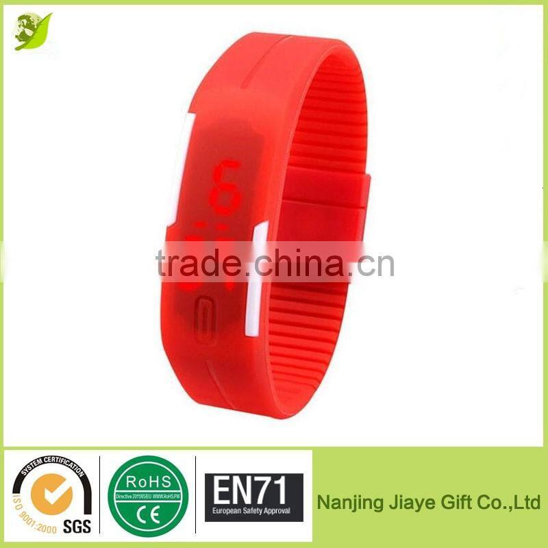 Waterproof Touch Screen Silicone Led Slap Watch