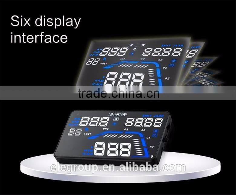 Universal 5.5" Inch Q7 LED Head Up Digital Display Car GPS OBD2 HUD