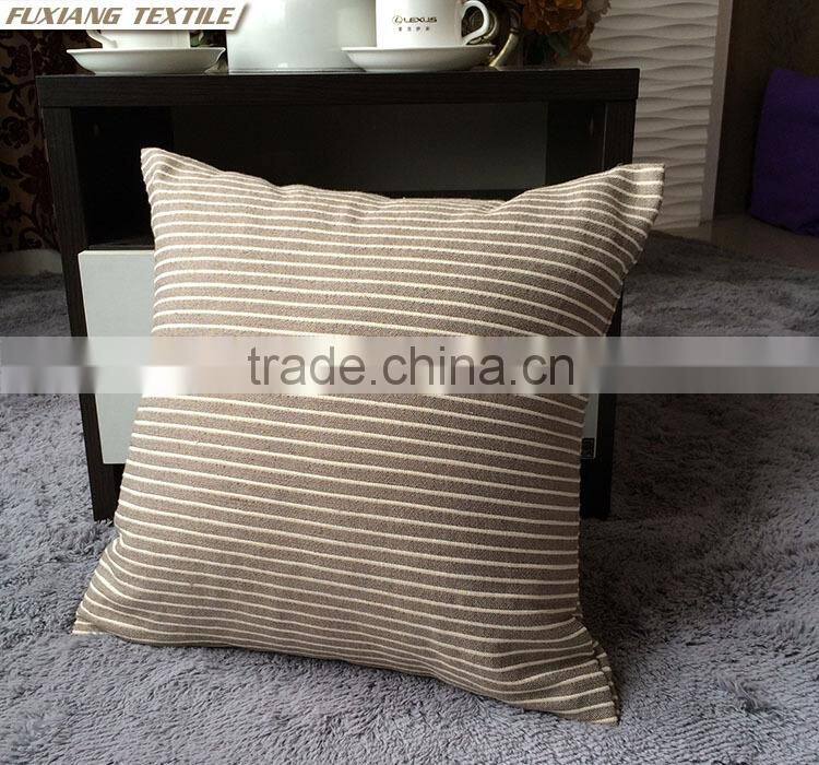 Yarn-Dyed Stripe Plain Back Brace Christmas Chair Cushion Covers