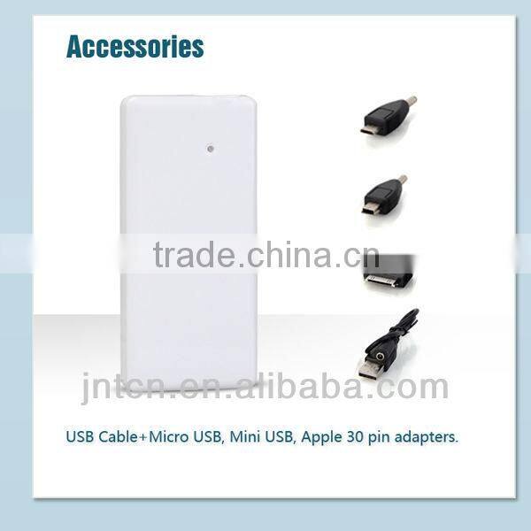 220V 4000/4400/5200/5600mAh universal portable plug-in mobile phone wall charger power bank with AC connector MP011