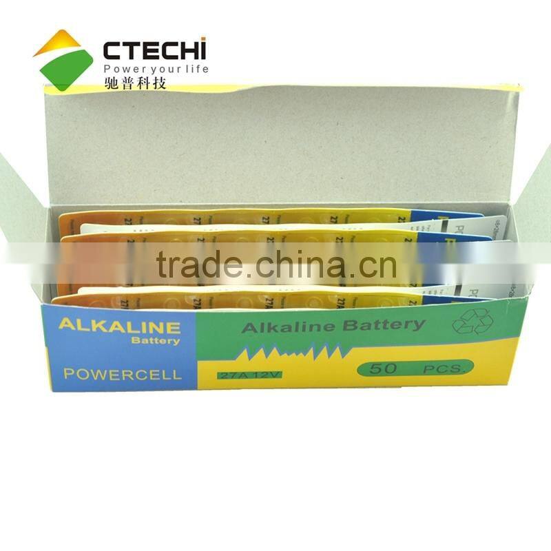 27A 12v alkaline cylindrical battery