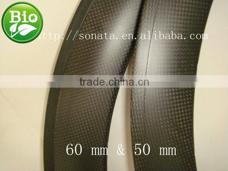 Hot sales carbon fiber bicycle tubular rims 700c 60mm 3K