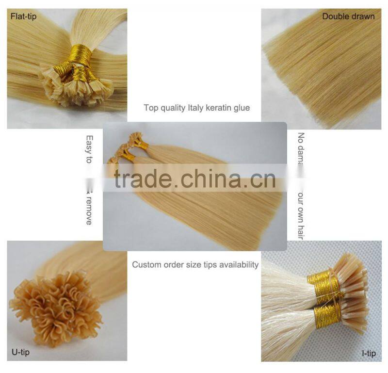 Italian keratin glue sticks blonde cold fusion hair extensions