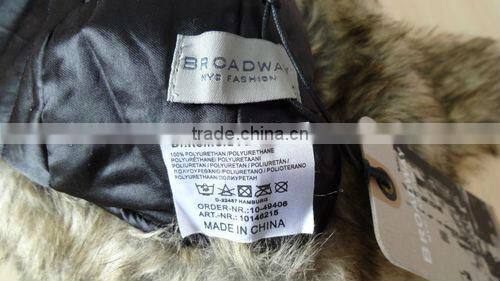 fake fur custom leather trapper hat winter
