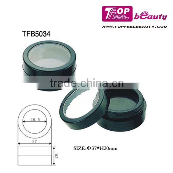 round empty compact powder case matte plastic comestic packaging box PRIVATE LABEL makeup container
