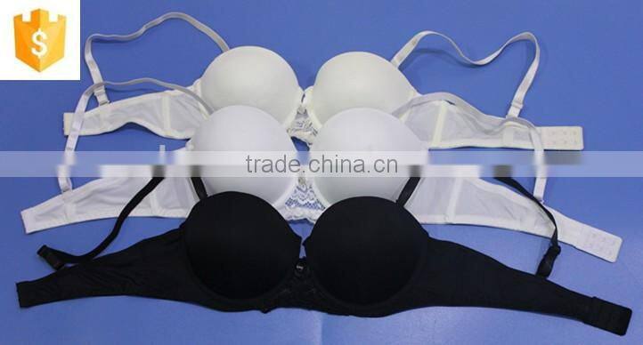 push up front lace /OEM service simple color bra