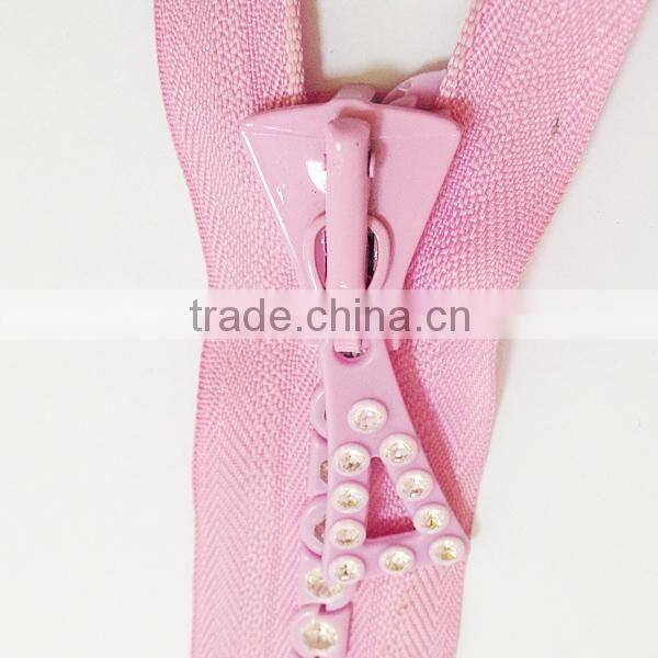 colored rhinestone zipper
