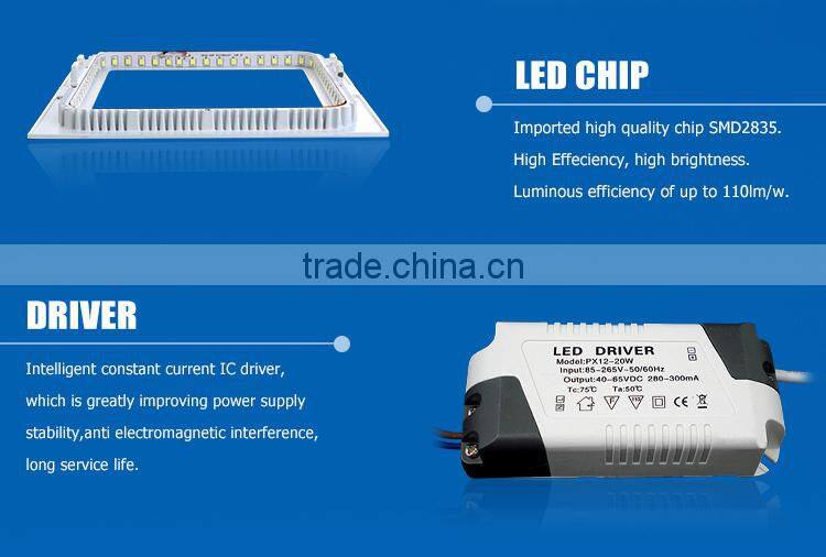 Hot sales !!Factory low price square 6w ultra thin led panel light led ceiling downlight