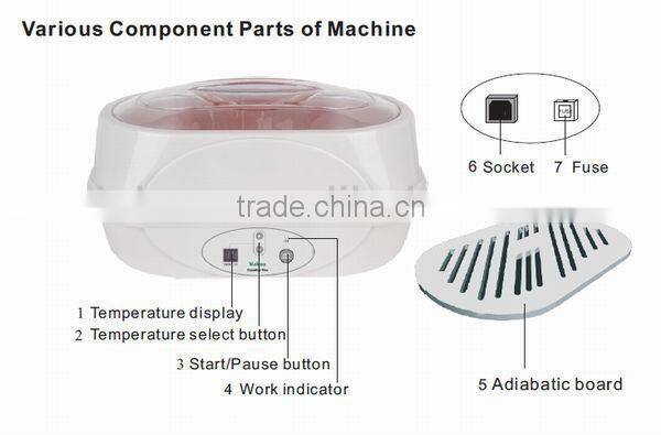 Beauty salon hands and feet wax bath 5000cc paraffin wax bath heater with gloves