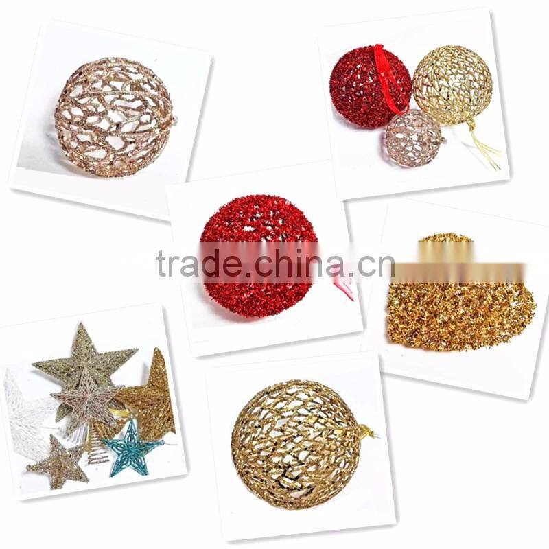 decorative colored wire balls for ceiling decoration