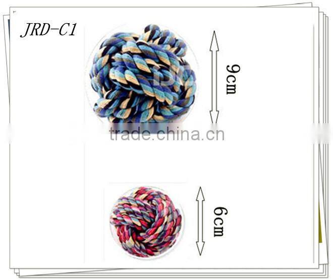 2015 all new Muticolour cotton rope ball pet toy and pet products