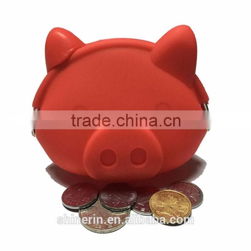Piggy Coin Bank Wholesale Candy Jelly Silicone Purse Women's Fashion Coin Bag Wallet