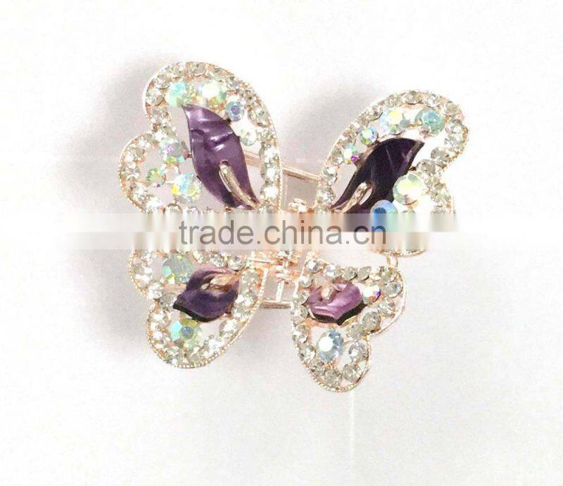 Colorful crystal hair claws Fashion hair claw girl's fashion jewelry