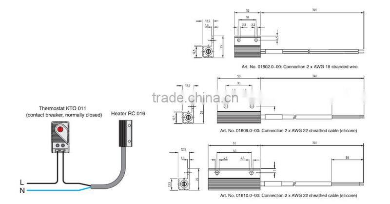 SAIP/SAIPWELL New Small Electrtic Aluminium Semiconductor PTC Cabinet Heater