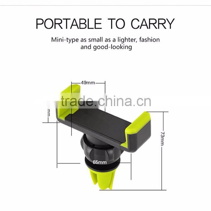 2016 Hot product Car air vent phone mount for iPhone, Samsung media player, PDA, all kinds of smart phone