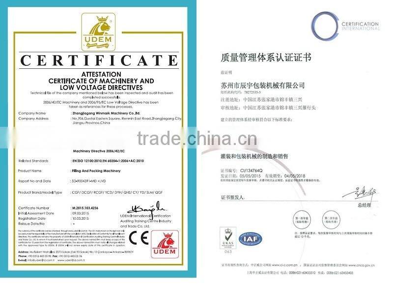 DCGF series balanced pressure filling 3 in 1 monobloc machine