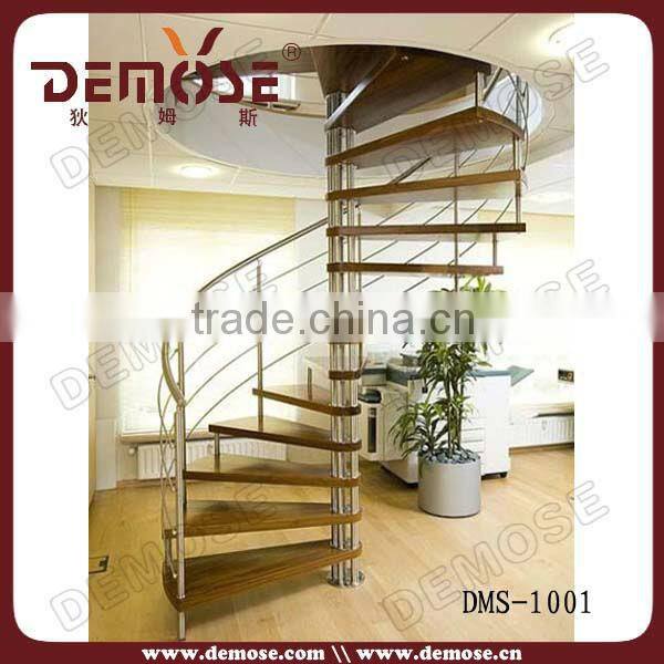 metal column round stairs