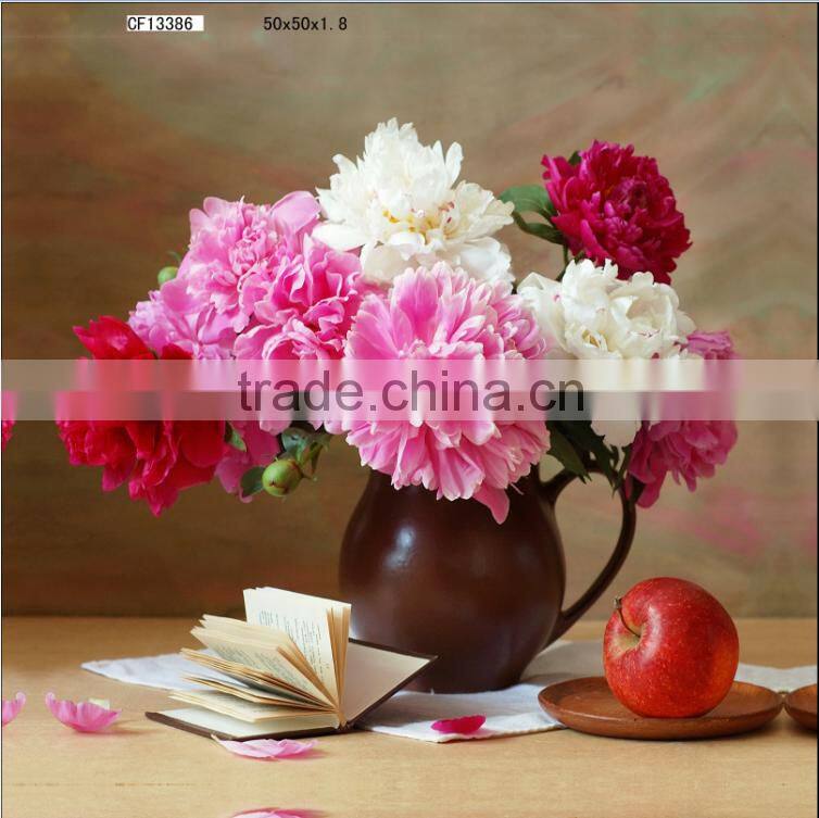 fresh flower printing canvas prints rural style decoration wall art
