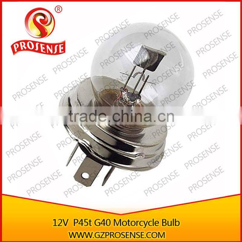 Prosense 12v P45T motorcycle g40 light bulb (Clear tube)