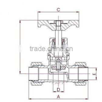 VC602 Brass check&stop valve