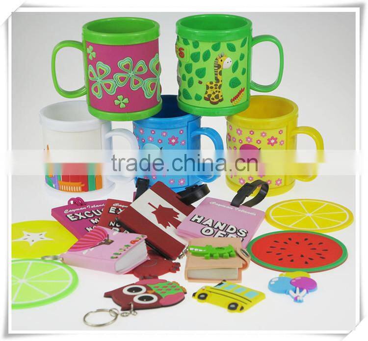 souvenir 3d plastic BRICK lego mug name soft pvc kids personalized plastic mugs