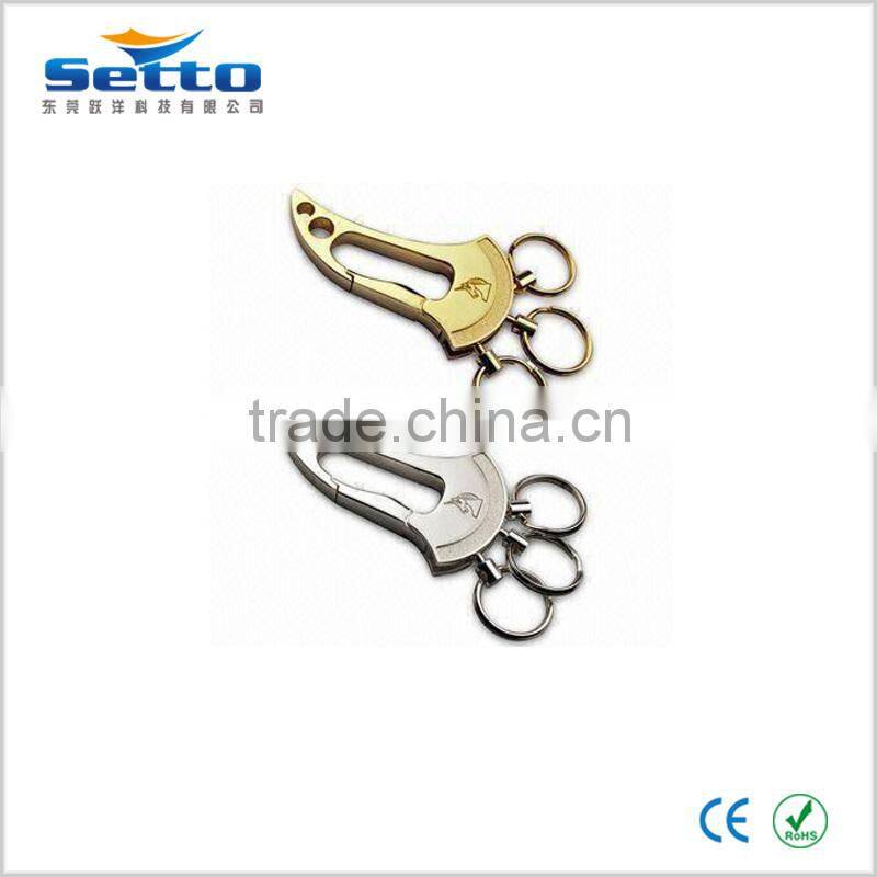 2016 custom material keychain souvenir with keyring