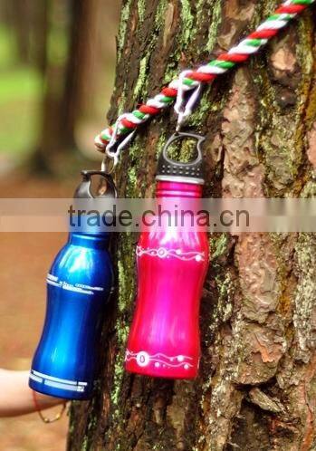Outdoor sport cucurbit 550ml stainless steel travel water bottle