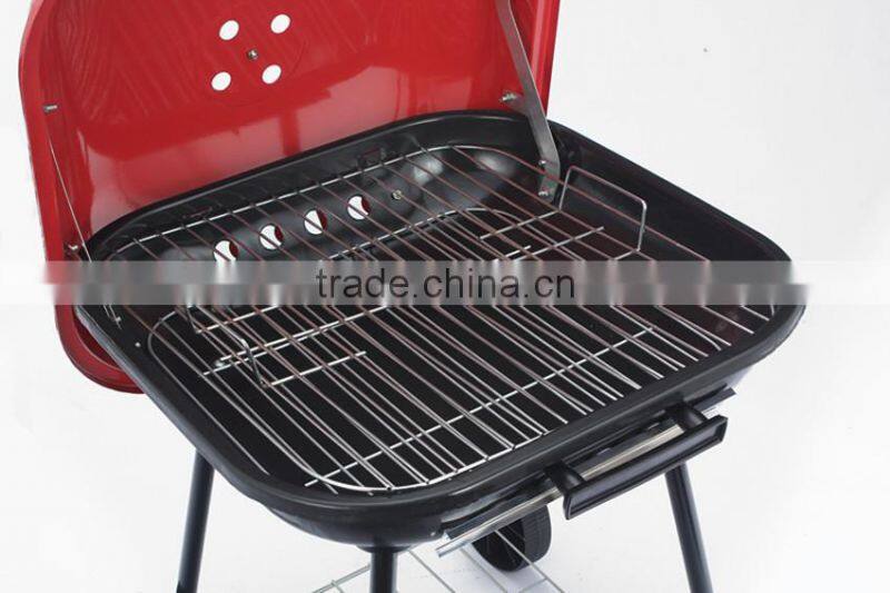 Attractive portable balcony bbq grill with wheel