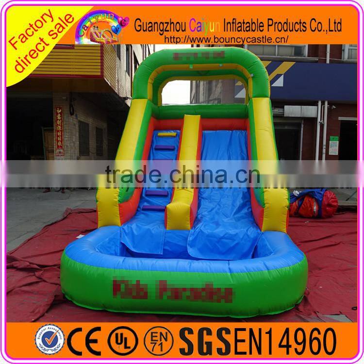 Outdoor sports colourful inflatable water slide