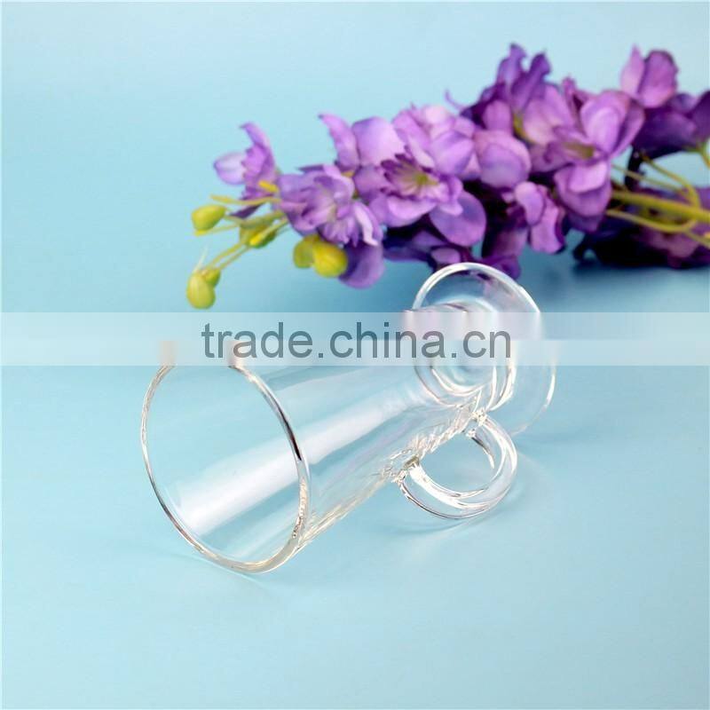 Machine made handblown open wide mouth wholesale glass beer beverage mug