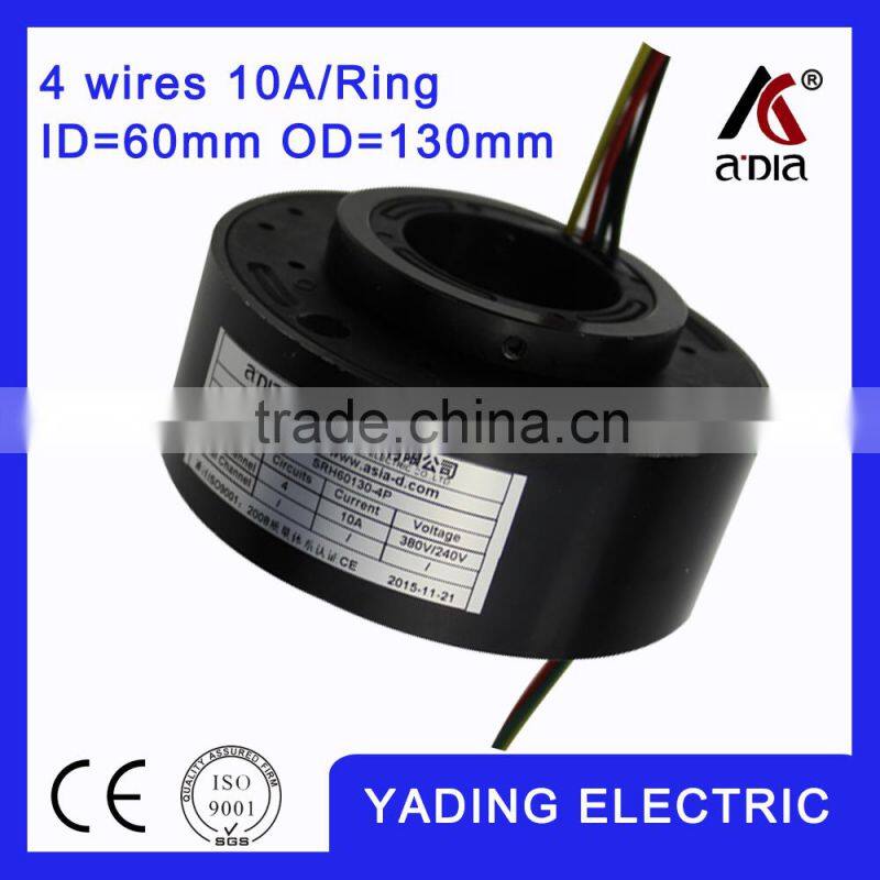 SRH 60130- 12s rotating slip ring ID60mm. OD130mm. 4Wires, 5A 12 wires