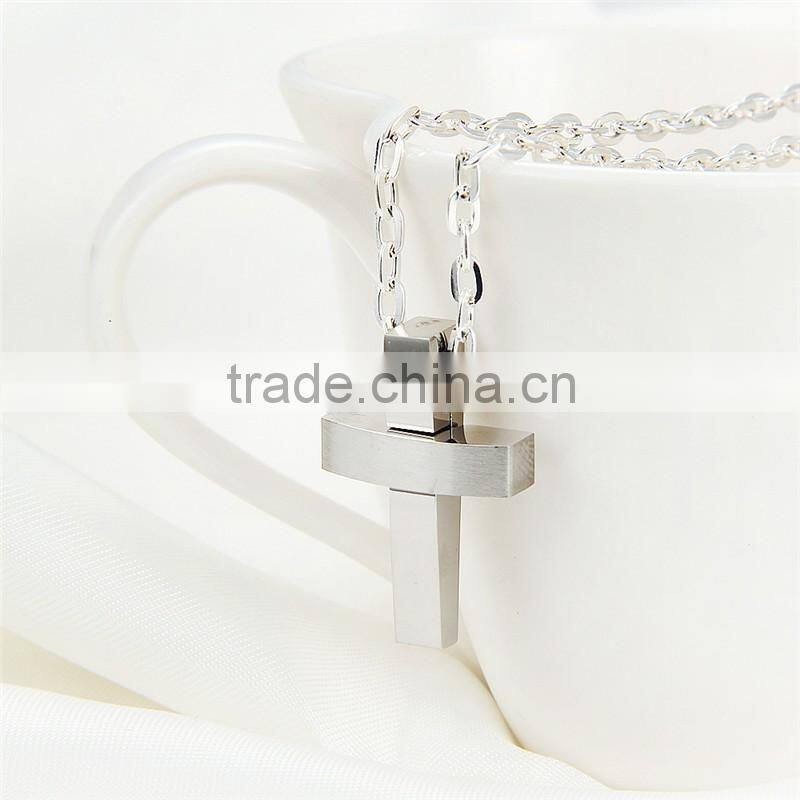 DAIHE stainless steel christian cross necklace pendant
