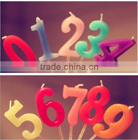 Colorful Number Candle With Cheap Price