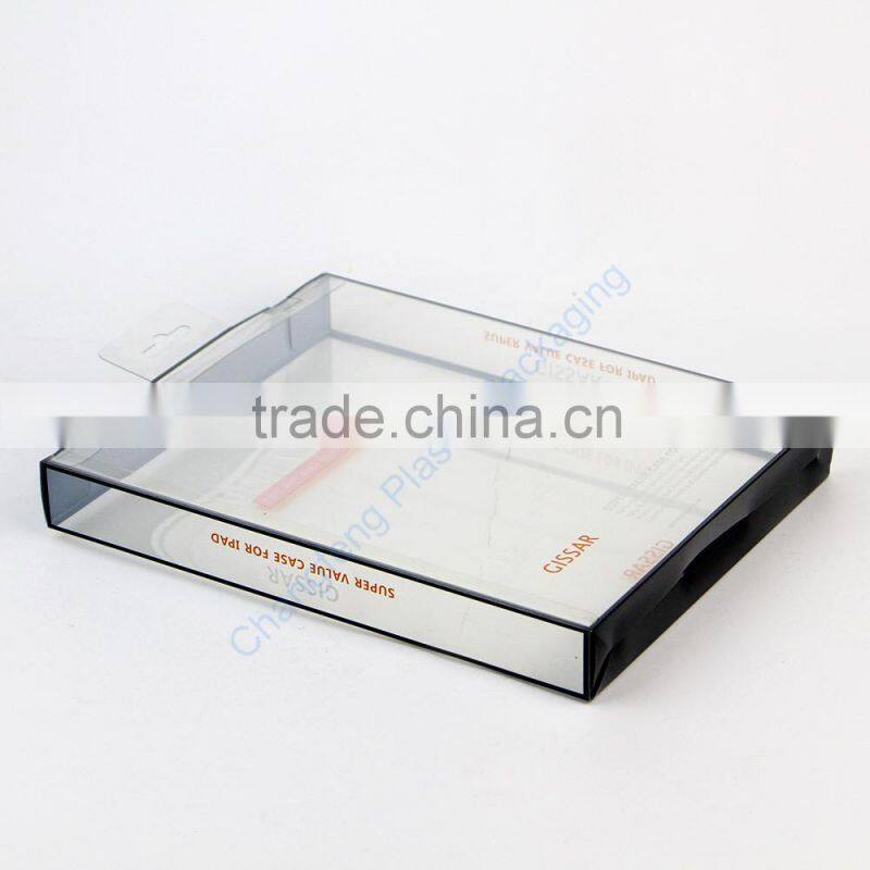 Transparent plastic box for tablet pc packaging