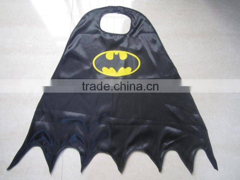 Halloween Party black Satin Cape Costumes for children