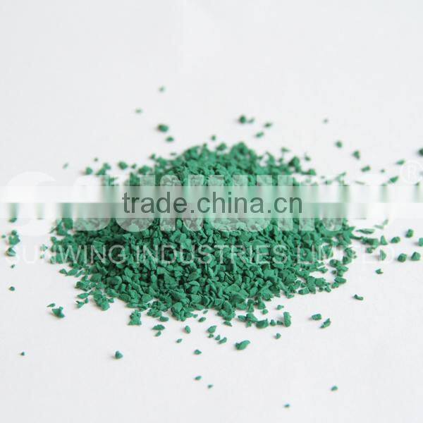 rubber running track surface and field material