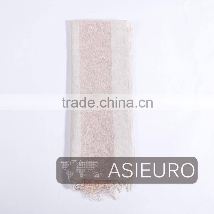 Yarn Dyed Fashion ladies Scarf with lurex Effect, BSCI and SEDEX Approve